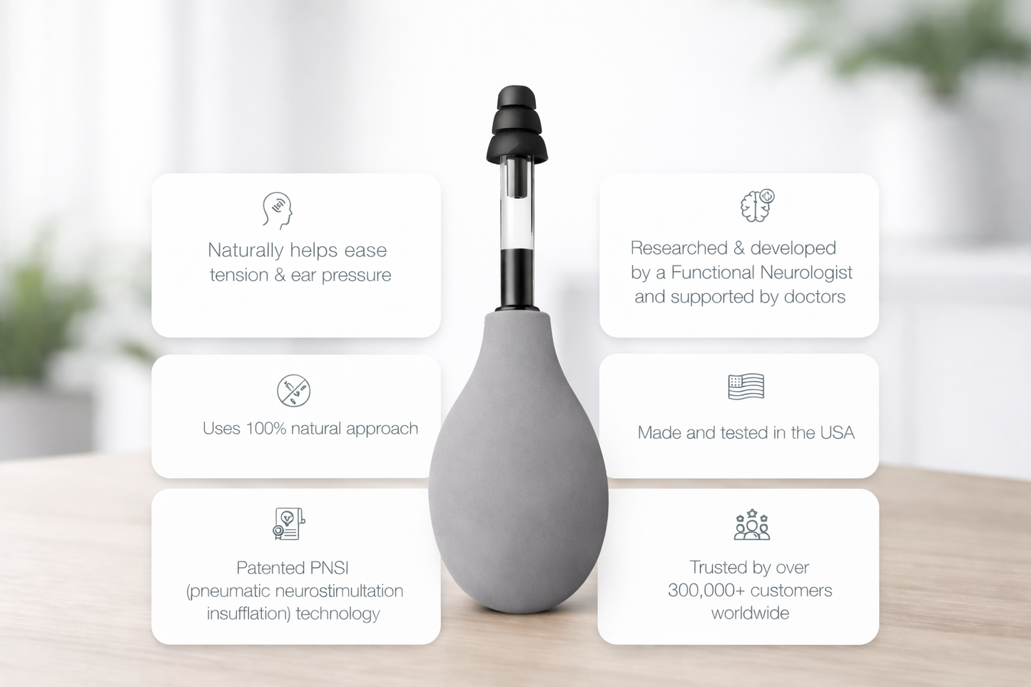 Ear Pressure Relief Tool for Headache